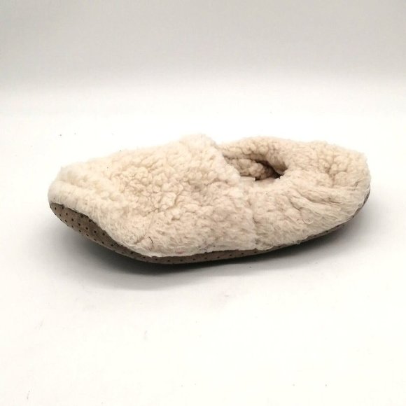 Jessica Simpson Womens‎ Slipper Ivory Faux Fur Slip On Soft Sole XL/XXL 9.5-12 - Picture 1 of 9
